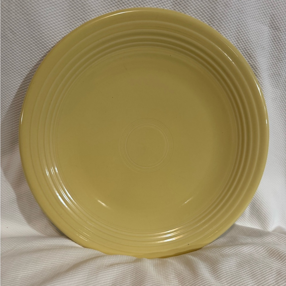 Homer Laughlin Yellow Dinner Plate